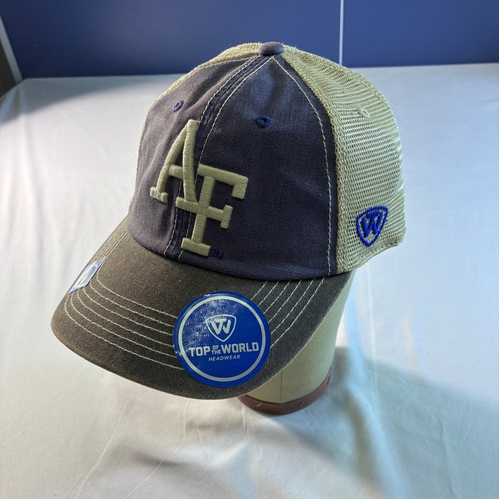 Top of the World Air Force Falcons Trucker Hat Navy Blue Olive Snapback Cap